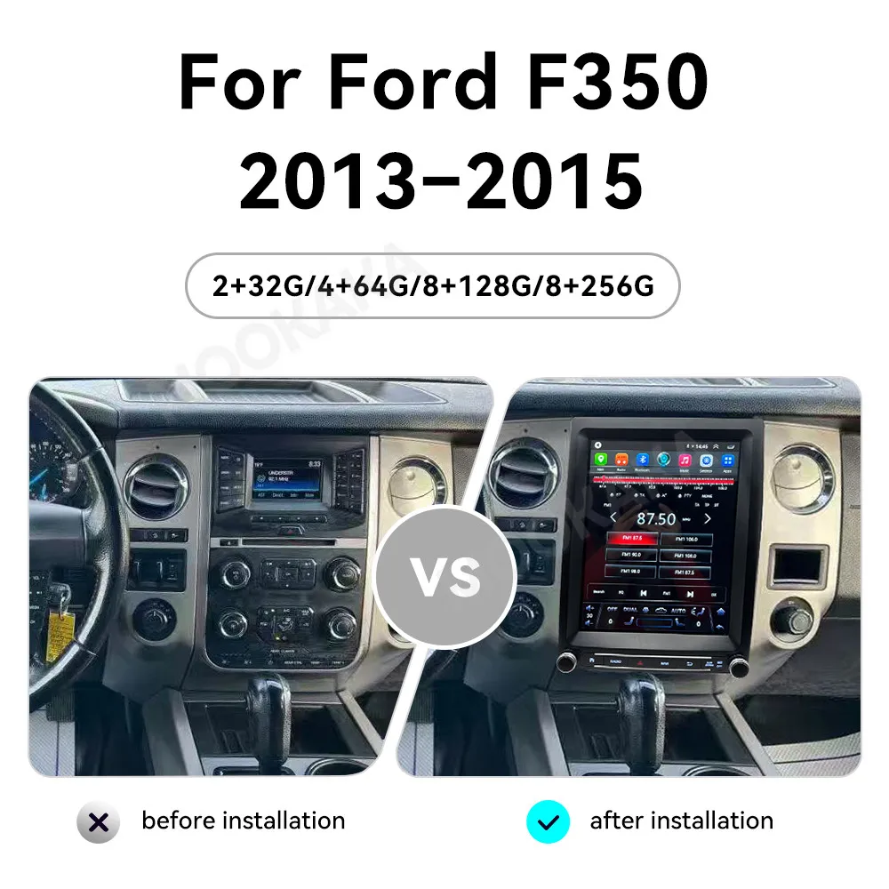

12.1'' GPS-навигатор для Ford F350 2013-2015, мультимедийный проигрыватель, радио, HD, Android 13, беспроводной CarPlay, Wi-Fi, 4G