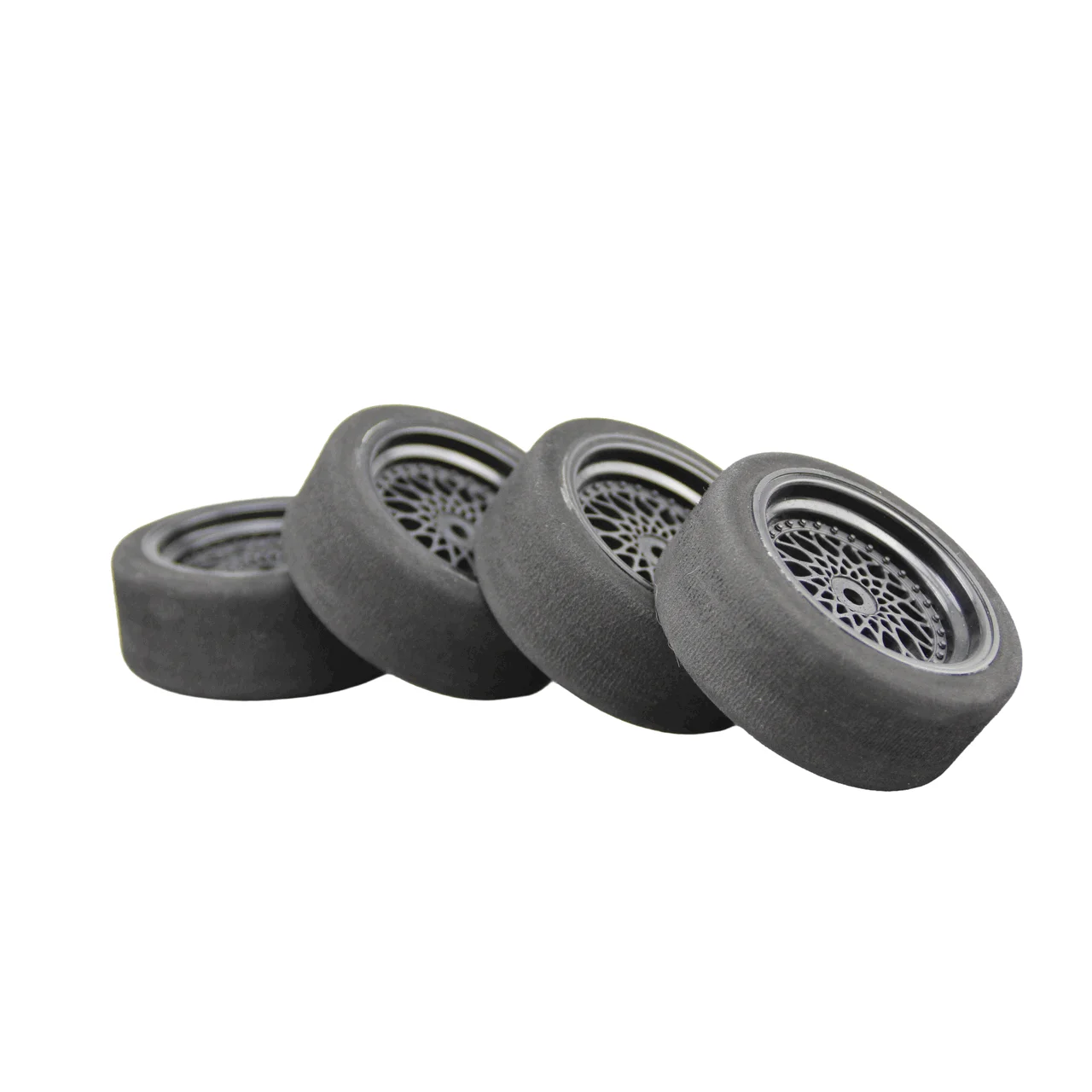 Pre-Glued 4pcs 1/10 Foam Tires Tyre 26mm Width  wltoys 144001 124019 124017  for 1/16 1/14 1/12 RC cars