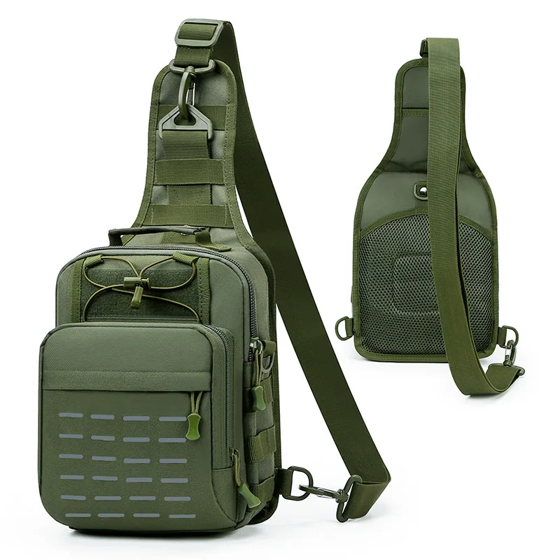 Chikage-Impermeável Tactical Shoulder Bags, Multi-Function Peito Bag, Grande Capacidade, Crossbody Bolsas, Esportes, Pesca, Caça, Ciclismo