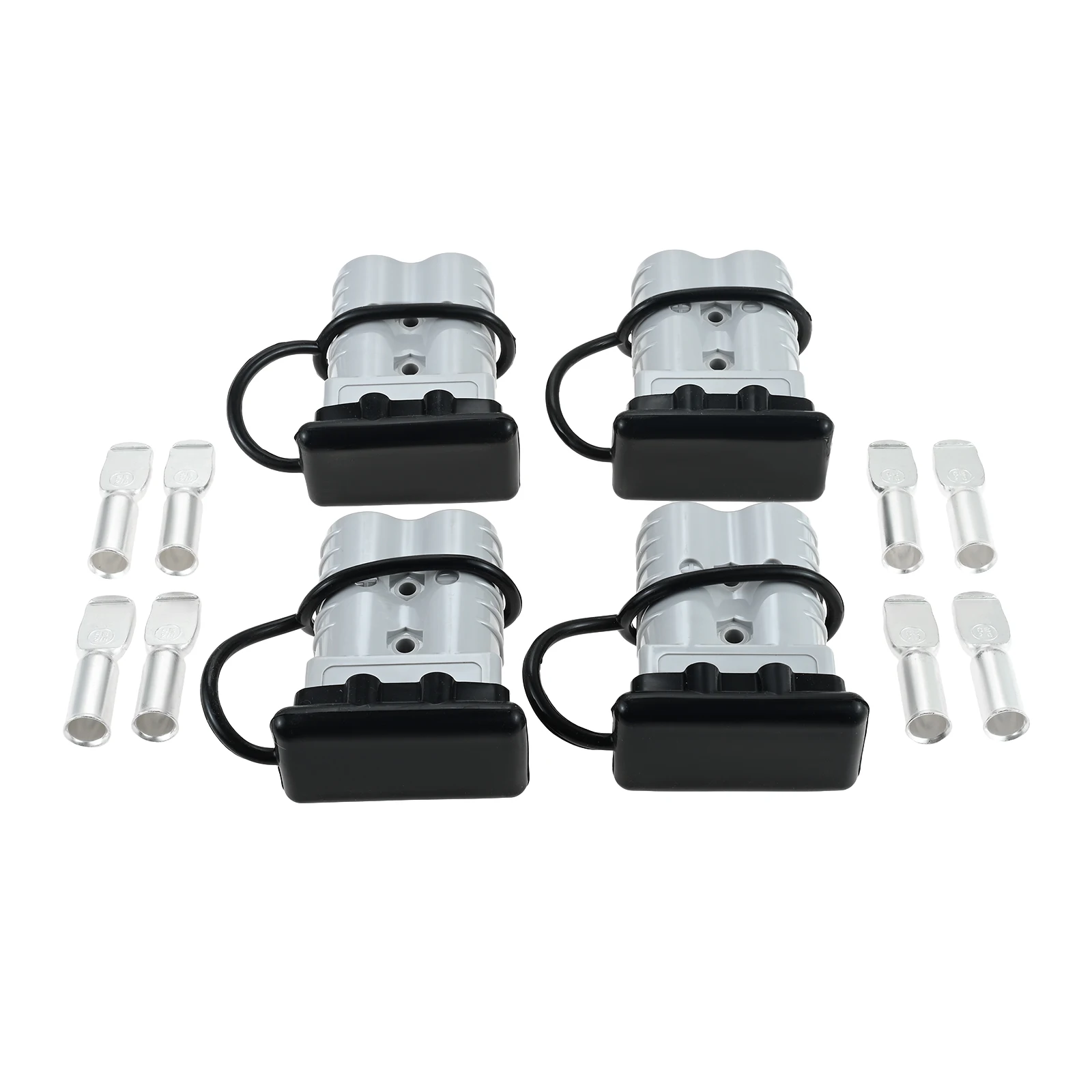 4Pcs 2/0-1/0 Gauge 350Amp Battery Quick Disconnect 12-36v Battery Quick Connect/Disconnect Plug Kit Jumper Cable Plug Connector