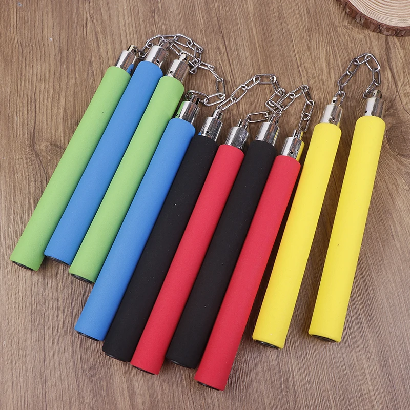 For Performance Practice Beginners Teenagers Sports Fitness Exercise Tools Sponge Nunchakus Soft Safety Martial Double Truncheo