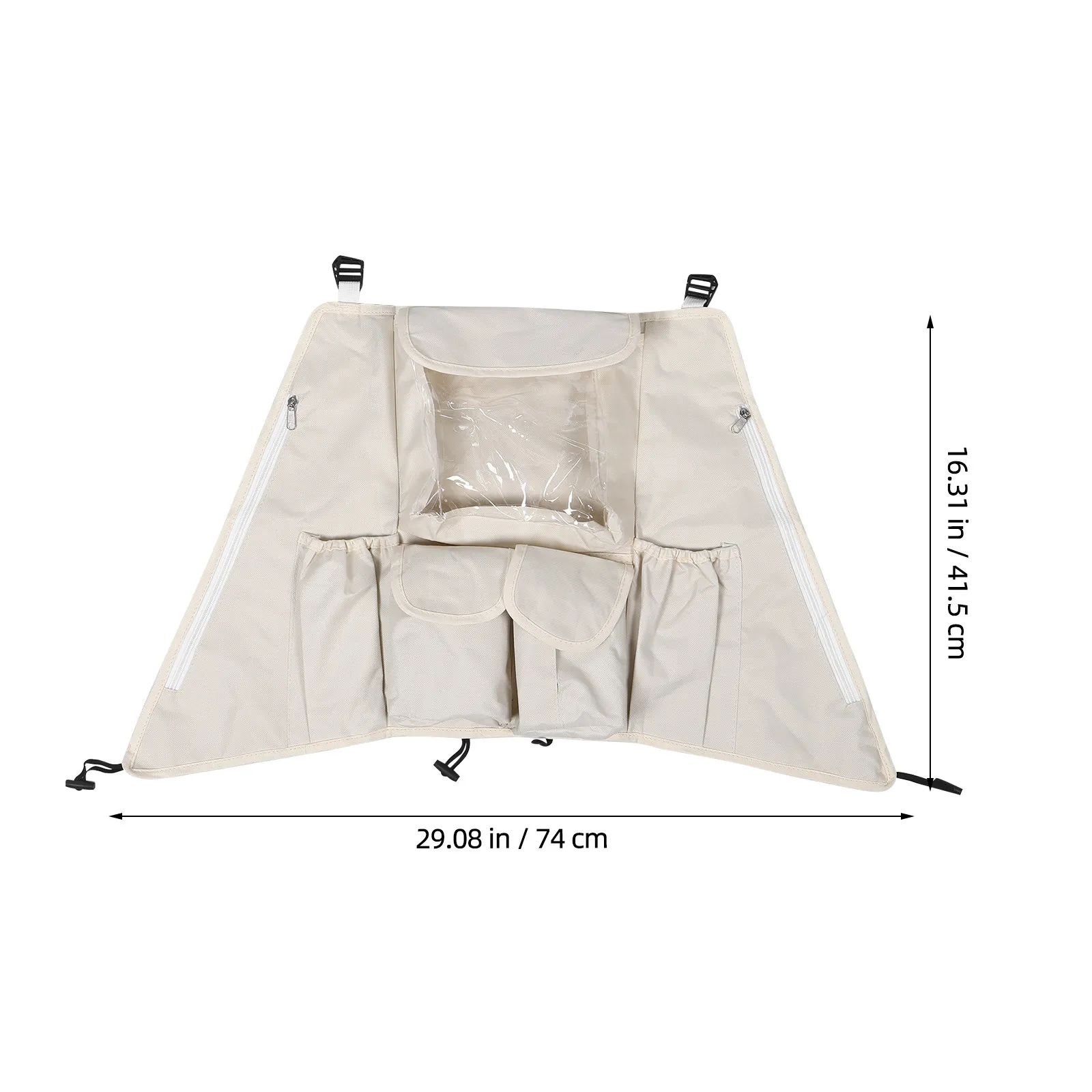 Large Baby Stroller Organizer Bag Multipocket Water Resistant Hanging Diaper Bottle Stroller Gear Pram Essentials for Travel 5