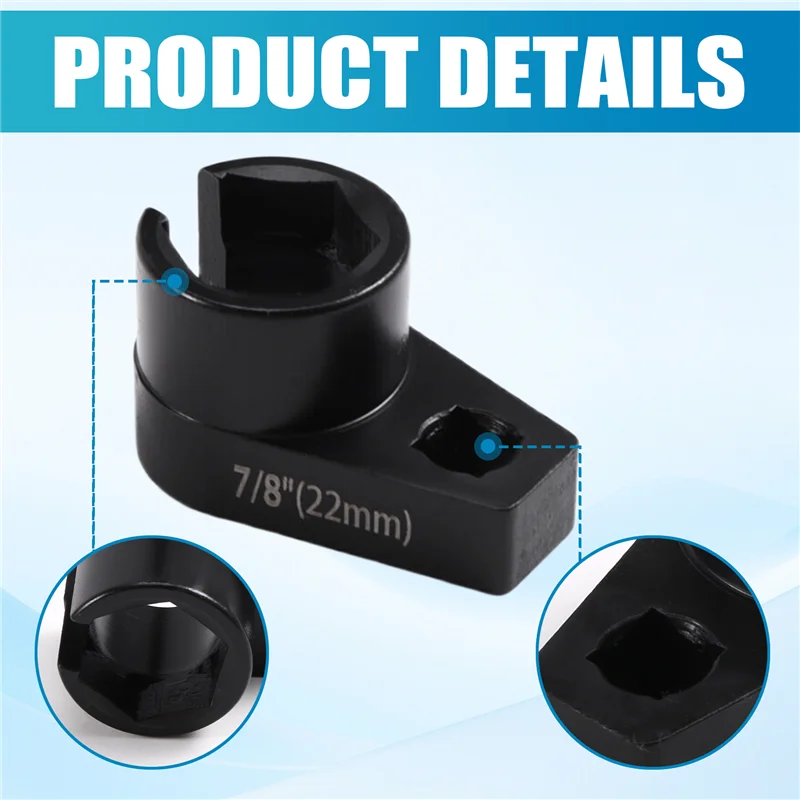 ndin-車用酸素センサーソケットオフセットレンチセット-22mmソケット-1-2インチ-3-8インチドライブ-スレッドチェイサー-酸素センサー取り外しツール