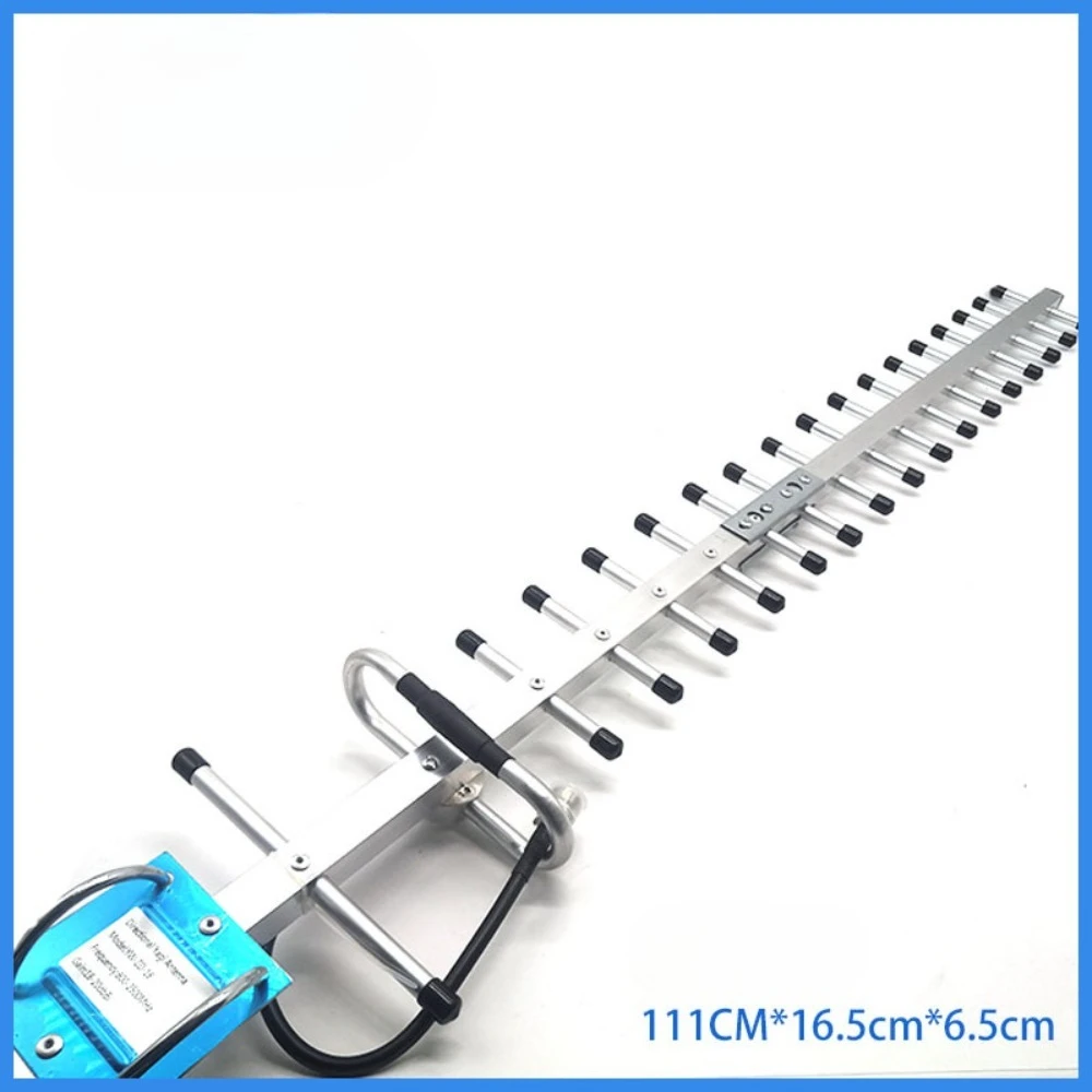هوائي Yagi خارجي 4G/2.4 جيجا هرتز 800-2700 ميجا هرتز مكاسب عالية 20dBi مع موصل N-أنثى يعمل معززات إشارة الهاتف/الأجهزة التوجيهية/المودم