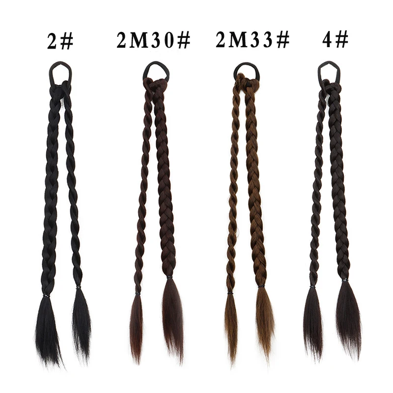 Synthetische lange gerade süße coole Haarperücke Zöpfe Haar Twist Zöpfe Frauen Hairwear Zubehör – Detail 1