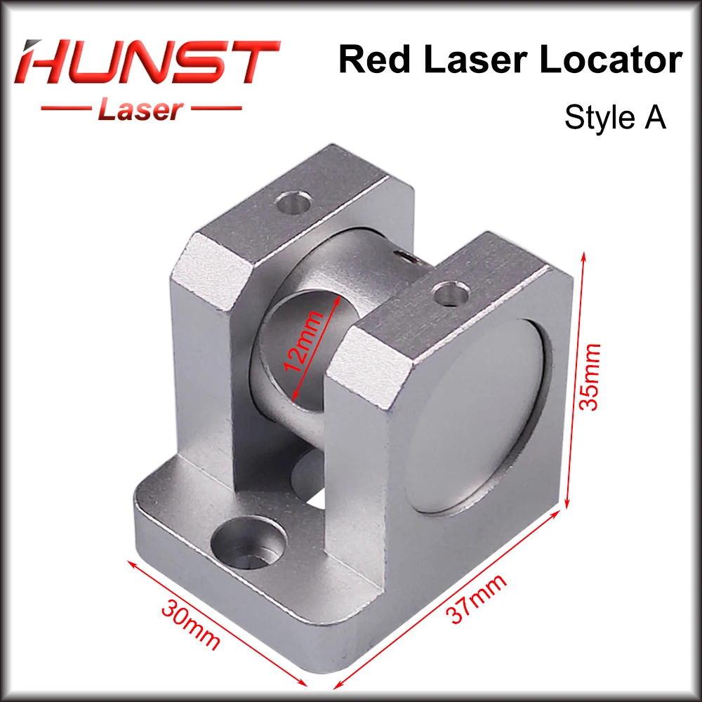 Hunst Alat Bagian Penentu Lokasi Laser Merah Modul Laser Diameter 12Mm Dudukan Lampu untuk Mesin Penanda Serat UV CO2