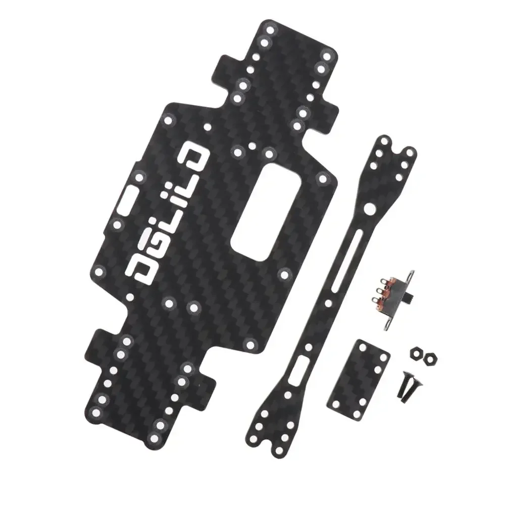 Para wltoys k969 k979 k989 k999 p929 p939 1:28 rc peças de reposição do carro atualizado chassi fibra carbono inferior do carro baixo corpo escudo