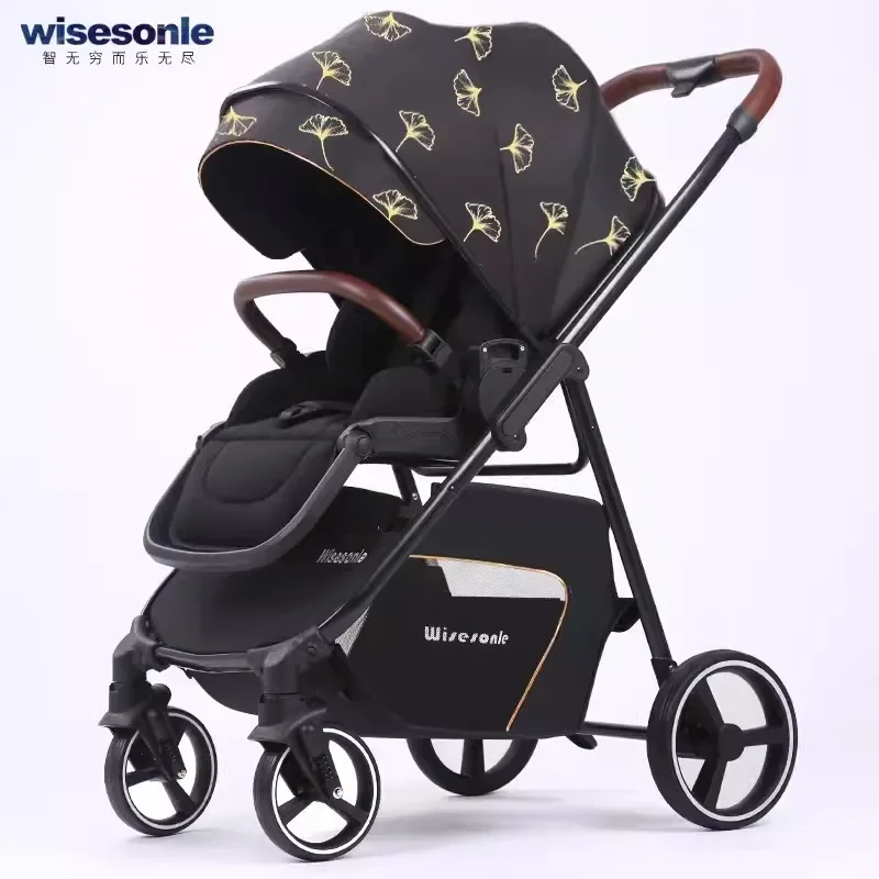 

Baby Stroller Can Sit and Lie Down in Both Directions Lightweight Folding and High Landscape. Newborn Baby Stroller