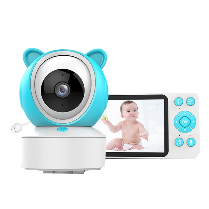 

Tuya 5 Inch 1080P Wireles Baby Monitor Babyphone Security Video Camera Nanny HD Night Vision PTZ Camera