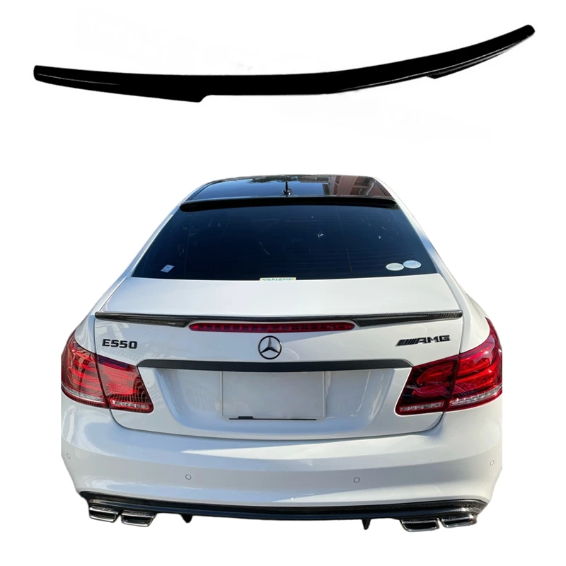 Für Mercedes-Benz W207 C207 E 2-Türer Coupé Spoiler 2008 - 2017 E250 E350 E500 E550 Glänzend Schwarzer Heckspoiler Kofferraumdeckel Flügel