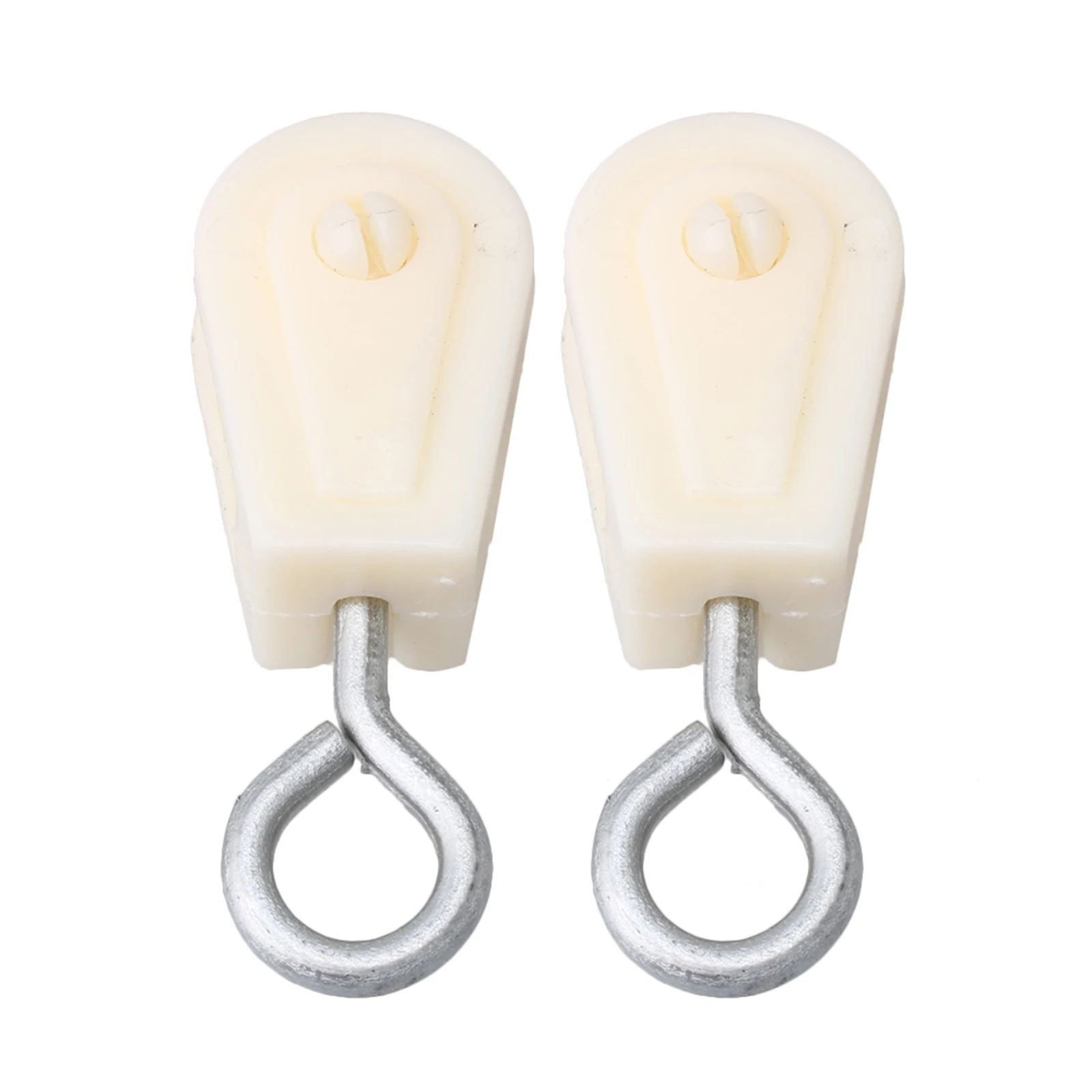 Chicken Duck Poultry Farms Plastic White 8mm Single Sheave Pulley Pack of 10