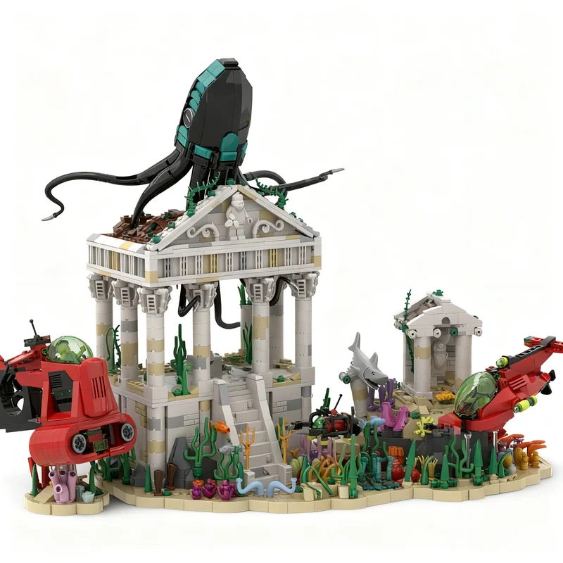 2888pcs MOC Return To Atlantis Model Building Blocks DIY Brick 3D Craft Collection Creative Birthday Idea Assemble Education