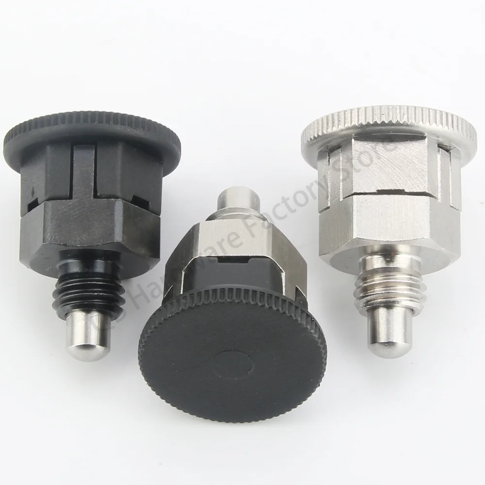 Factory Outlet QB213 M6/8/10 Carbon/Stainless Steel Self-locking Mini Index Plunger Pins Locating Pins