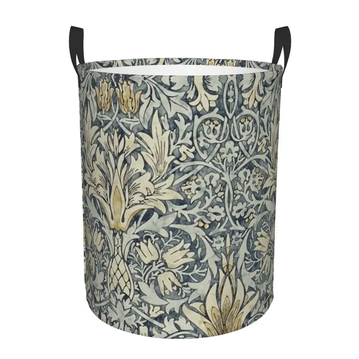 Custom William Morris Snakeshead Pattern Laundry Basket Vintage Textile Toy Clothes Hamper Storage Bin for Kids Nursery