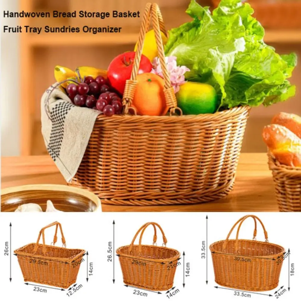 

Высококачественная портативная корзина для хранения хлеба ручной работы, дышащая 6-стильная корзина для пикника на открытом воздухе, корзина для хранения