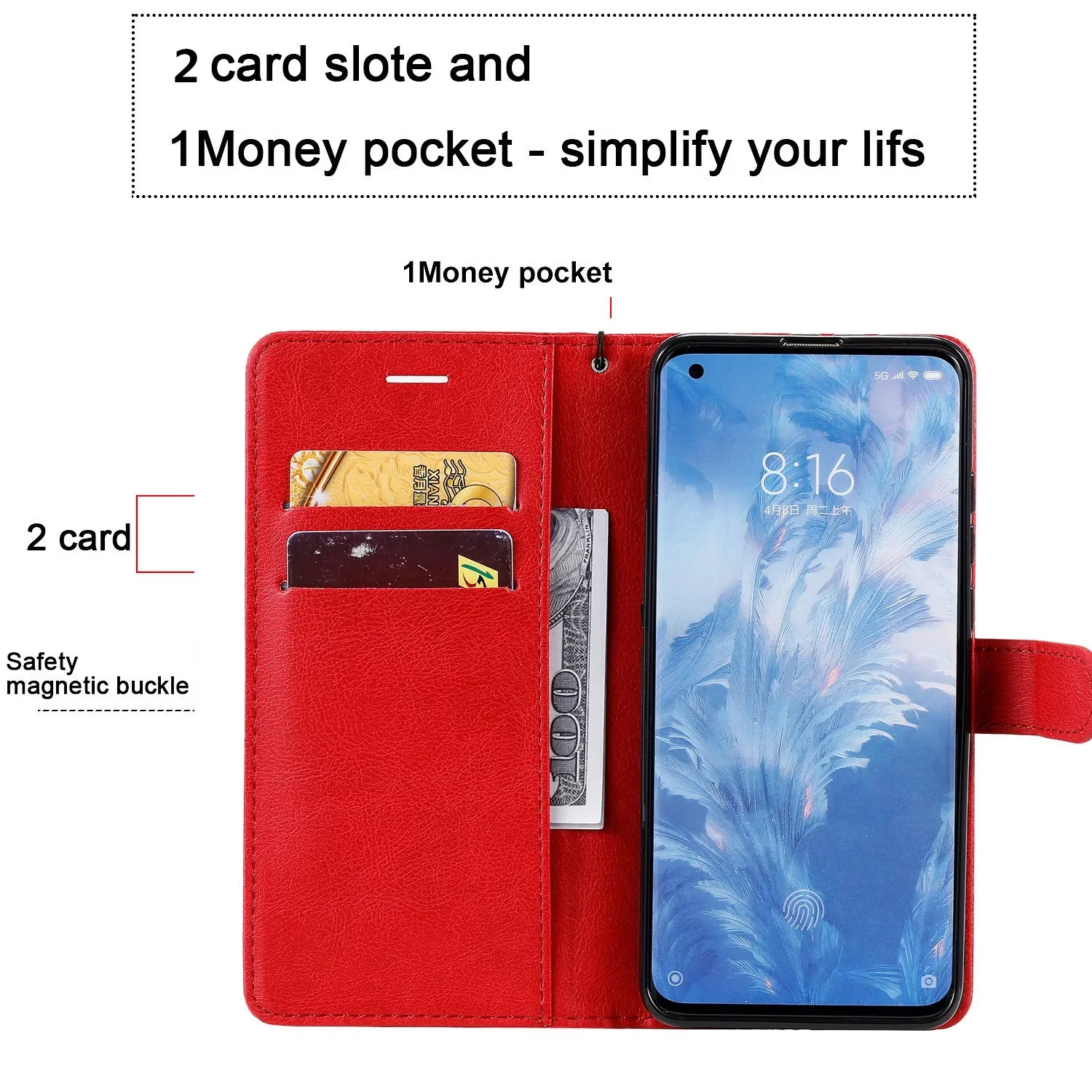 Custodia per telefono a portafoglio in pelle per Huawei Honor 30 50 70 90 Pro Honor 100 200 300 Pro 400 Lite Slot per schede Supporto Flip Stand Cover Bag