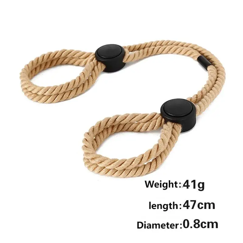 Adult ProductsSM Cosplay Bondage, Cotton Rope Bondage, Hand and Foot Handcuffs Leg Cuffs, Easy to adjust the size, couple game p