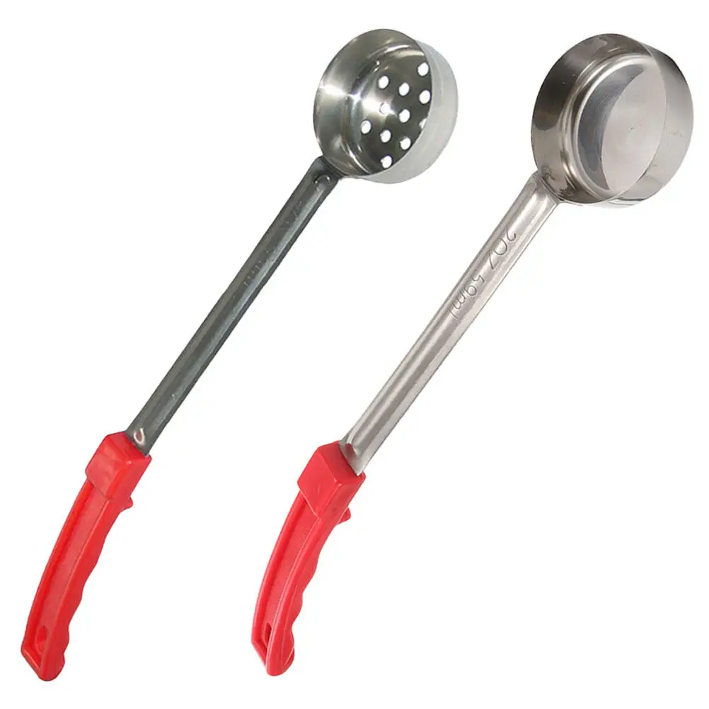 

2Pcs Flat Bottom Pizza Sauce Spoon Stainless Steel Long Handle for No Mess Sauce Application Kitchen Serving Tool