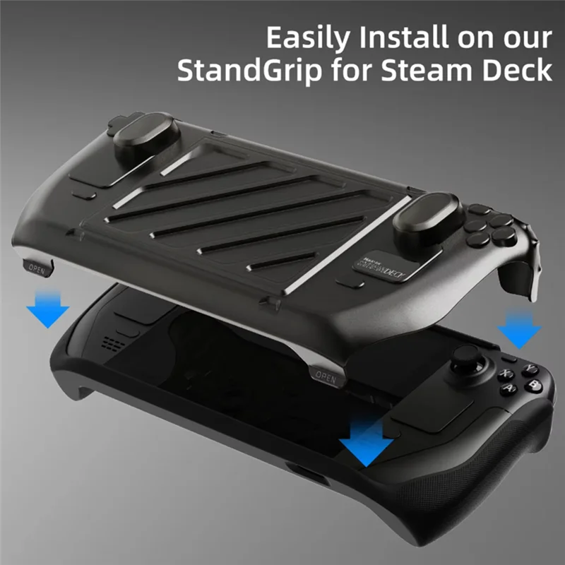 【COOL】For Steam Deck LCD/OLED Hardshell Protective Case Front Cover Portable Design Enhanced Gaming Performance Experience Green