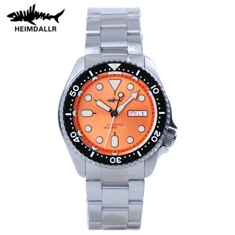 HEIMDALLR Skx007 Watch Men SKX 007 Ceramic Bezel 200M Water Resistance NH36 Automatic Movement Mechanical Watches Dive Watch