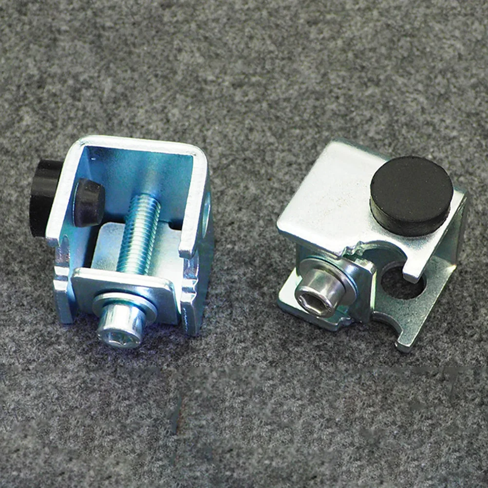 

2pcs Swing Automatic Hardware Galvanized Steel Sliding Track Limit Device Garage Bumper Exterior Closer Roller