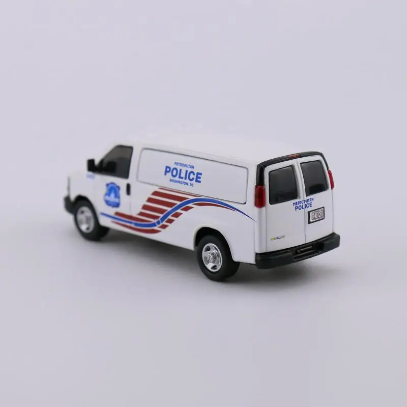 596 Model 1/64  Express Van Washington Police Department livery diecast alloy car model