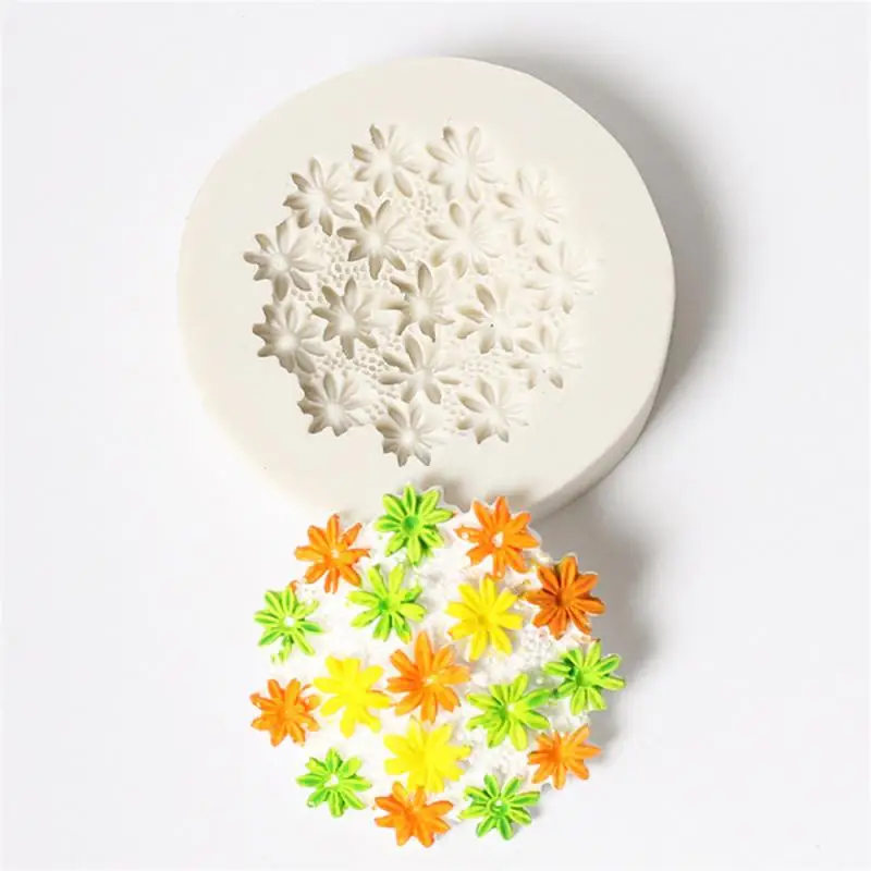 1/2/3PCS Flower Silicone Mold Fondant Cakecup Decorating Tool Resin Clay Chocolate Candy Flower Mold  Kitchen Baking Tools