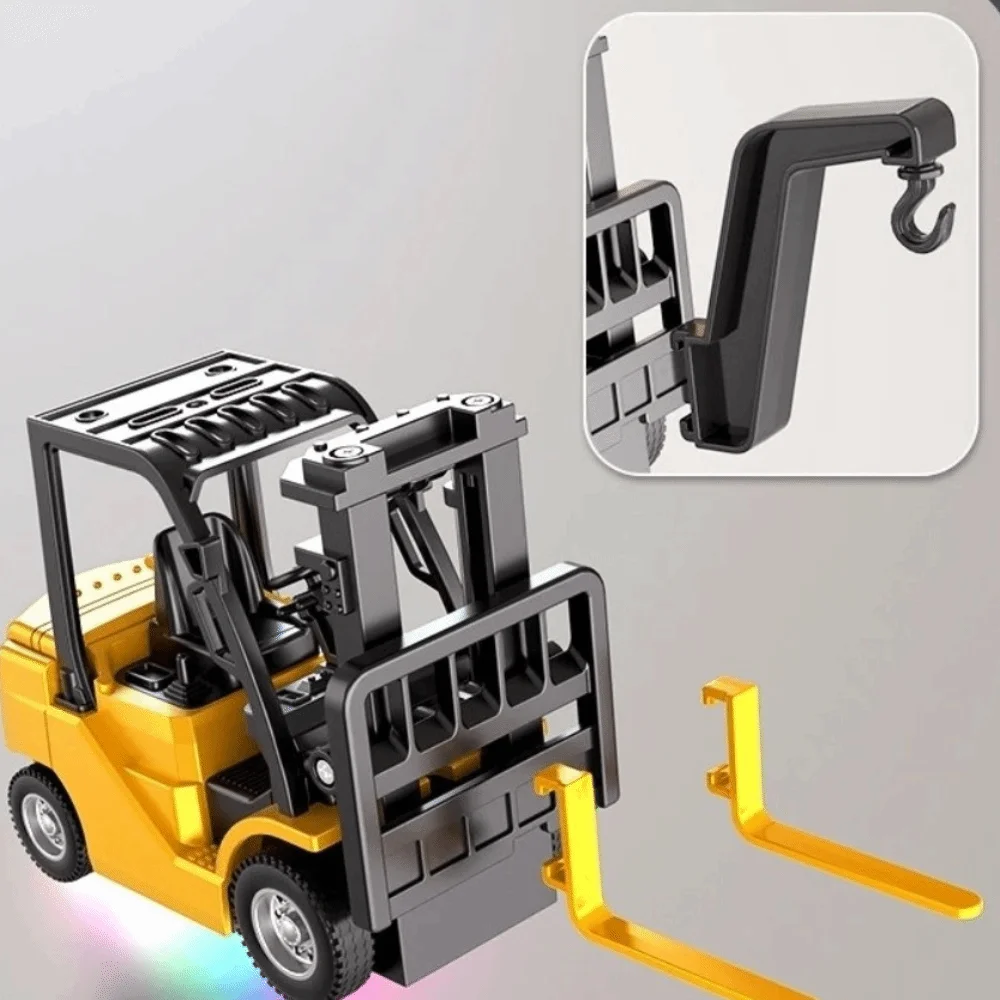 2.4G Remote Control Remote Control Forklift Alloy Material Variable Speed Mini Alloy Car Sound Effects Lighting Effects