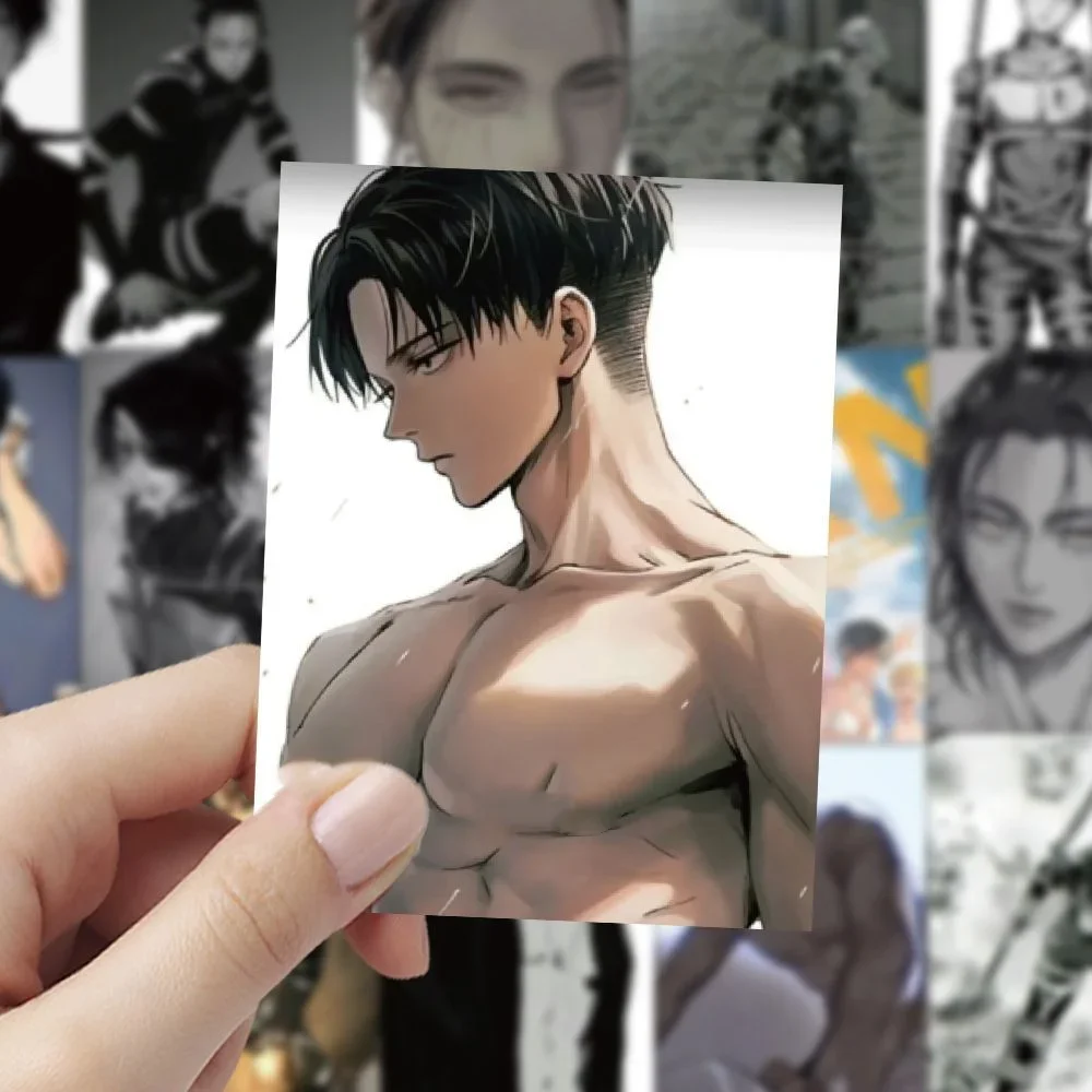 10/30/60Pcs Attack on Titan Male Role Charming Anime Stickers Cartoon Graffiti Waterproof Sticker