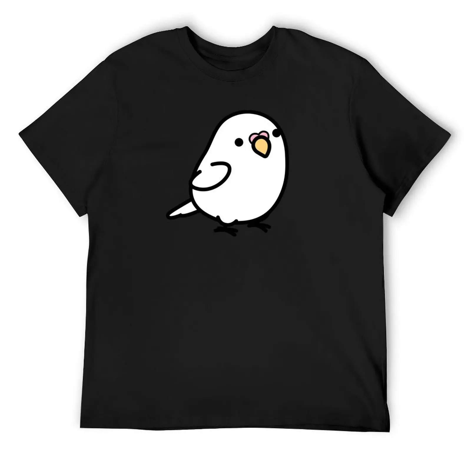 Chubby White Albino Budgie T-Shirt for a boy tees funny t shirts men