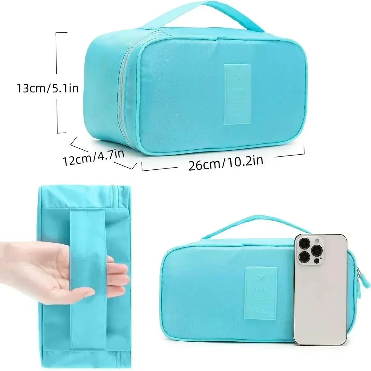 Travel Storage Organizer Multifunctional Bag Portable Bra Underwear Cosmetic Toiletry Case for Outdoor Travel