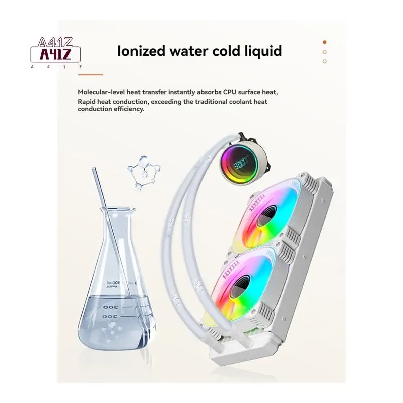 

A41Z-Integrated Water-Cooled Digital Display CPU Radiator Argb Wireless Lens Temperature Display CPU Fan