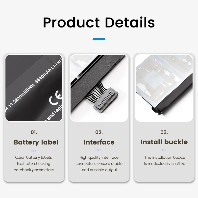 Bateria do portátil for Apple MacBook Pro, A1494, A1417, A1417, 15 polegadas, A1398, Retina 212, 2013, 2014, Ferramentas gratui