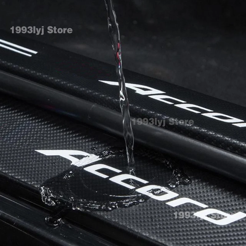 For Chery Exeed VX 2021 2022 2023 Car Door Sill Pedal Board Cover Trim Carbon Fiber Rear Bumper Trunk Sticker Auto Accessories