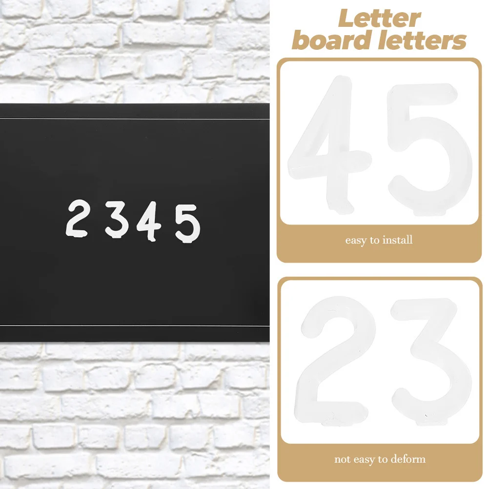 2Sets Plastic Alphabet Letters for Felt Board Letters for Message Sign Board Office Home Decor Alphabet Letters,