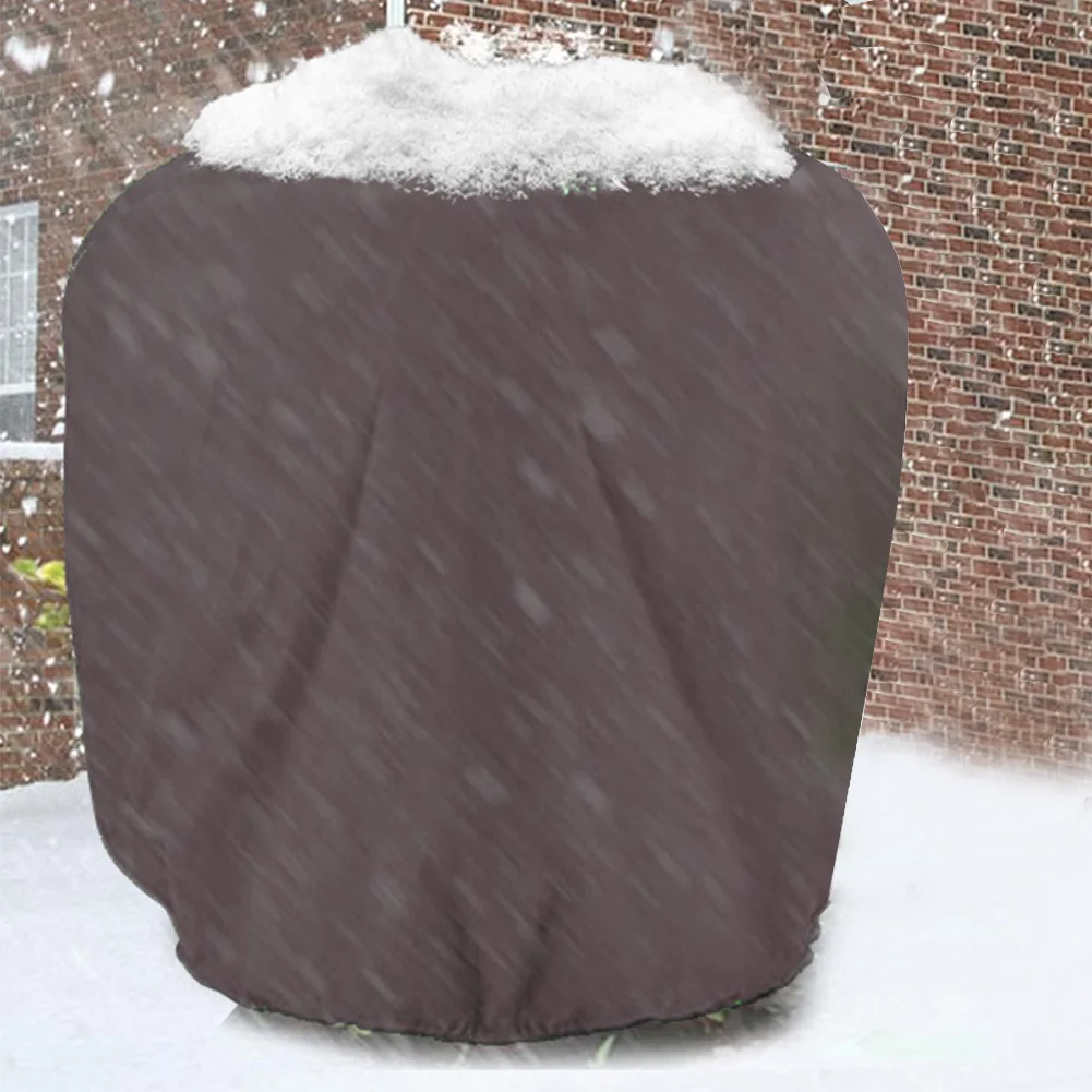 4 Pieces Winter Plant Covers Frost Protection with Drawstring and Side Zipper Size 23 6 x 39 Inches for Shrubs and Trees