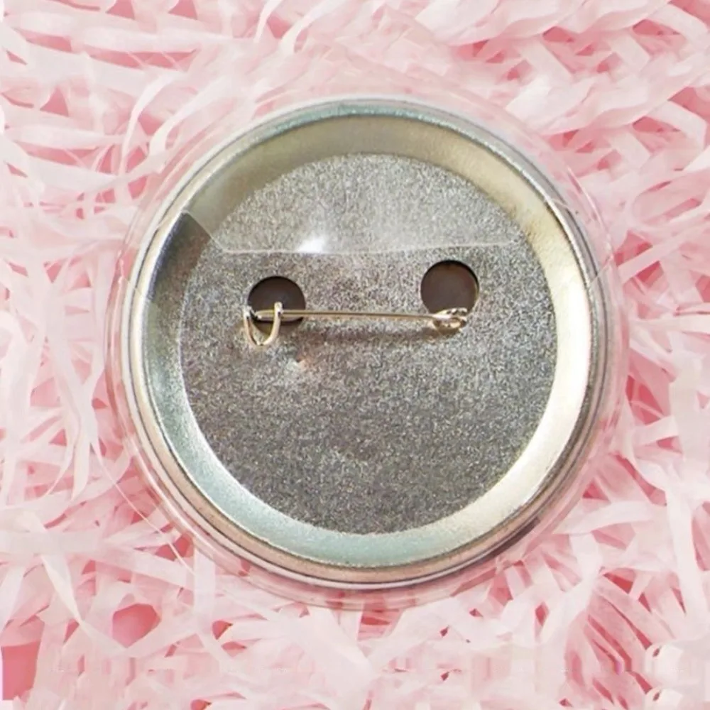 5Pcs Badge Protector Ita Bag Pin Case trasparente Anime Badge Display Sleeve Round PVC Badge Protective Sleeve Goods Display