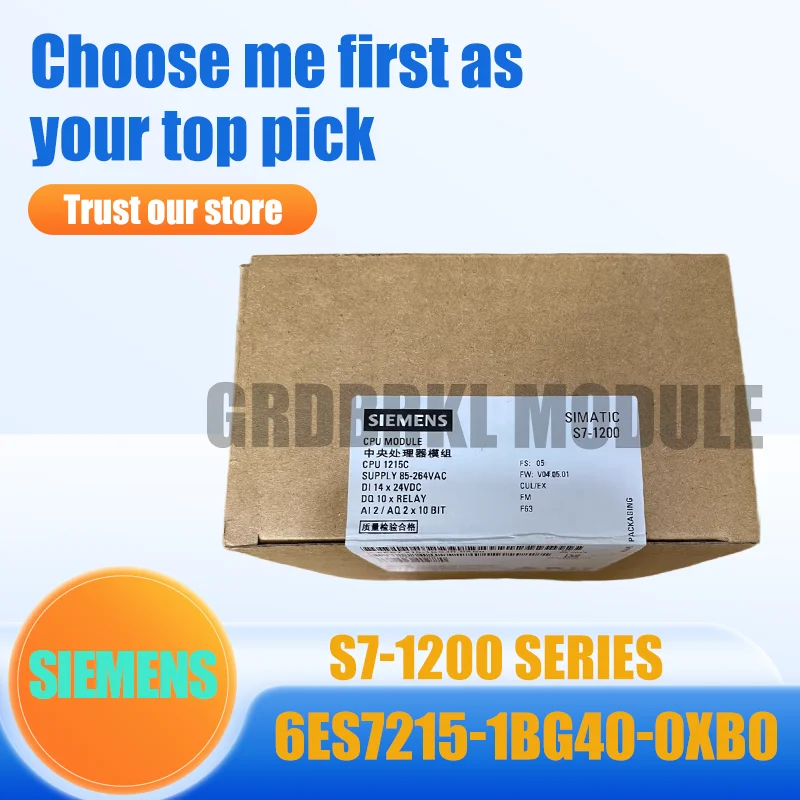 

New original SIEMENS 6ES7215-1BG40-0XB0 6ES7 215-1BG40-0XB0 S7-1200 controller