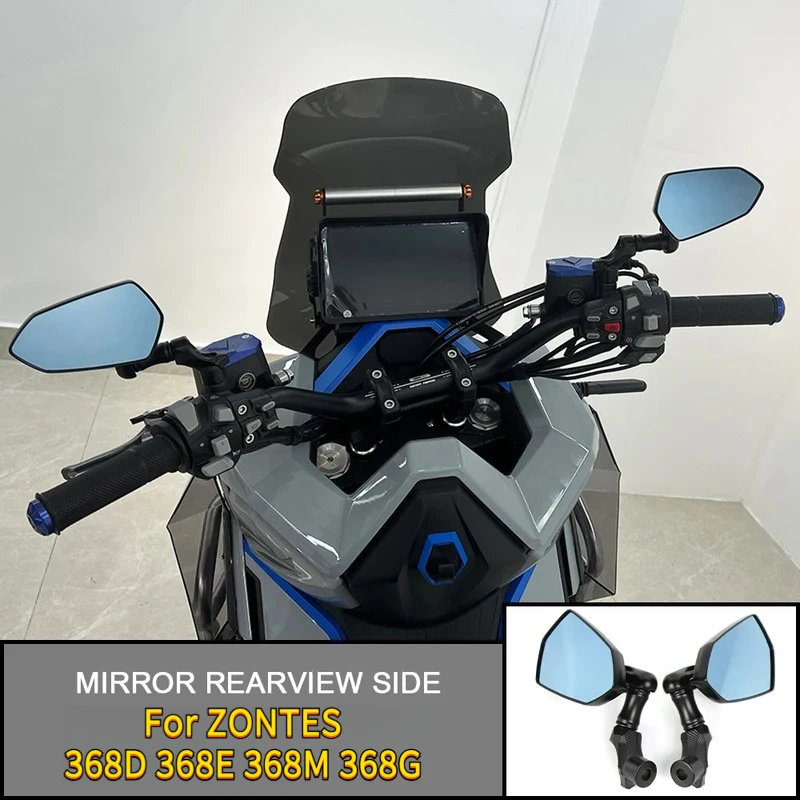 

Для ZONTES 368DEMG мотоциклетные алюминиевые зеркала заднего вида, антибликовое зеркало, ручка для мотоцикла, крепление на конце руля