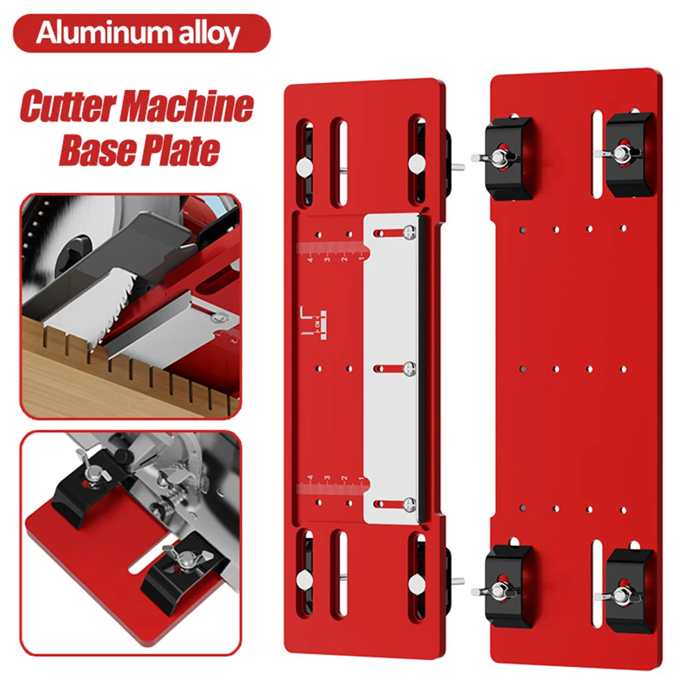 Adjustable Saw Base Guide Aluminum Alloy Circular Saw Rail Tool Positioning Board Saw Guide Rail No Drilling Required Cutting