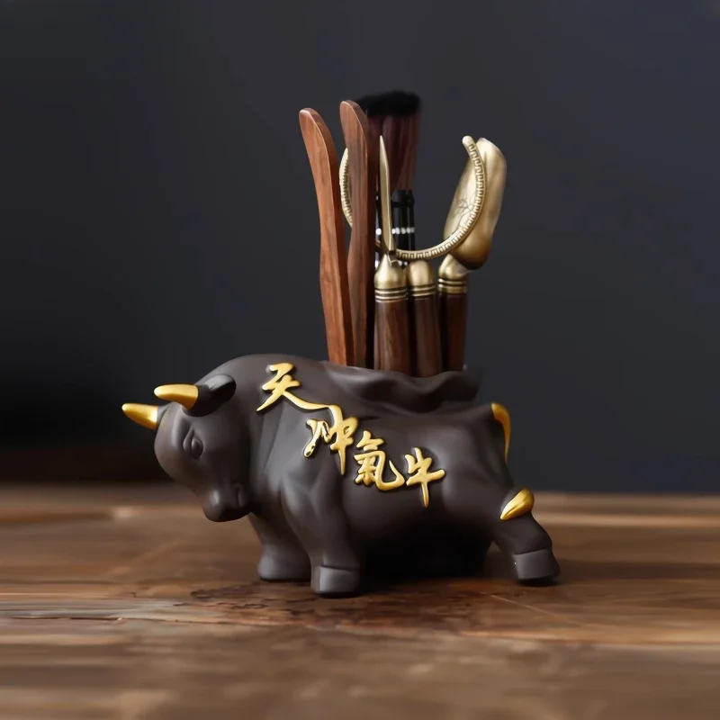 

Tea Ceremony Six Gentlemen Kung Fu Tea Set Accessories Kung Fu Supplies Pen Holder Storage Tools Tea Tray Ornament