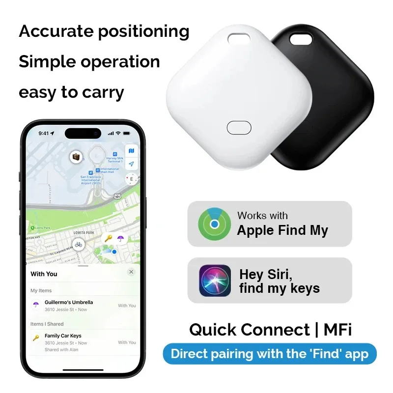 S1 Mini Tracking Device For Apple Find My Key Smart Tag Child Finder Pet Car GPS Lost Tracker Smart Bluetooth Tracker IOS System