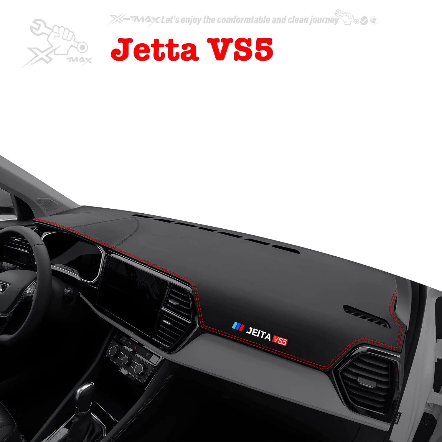 

Left-hand Drive Car Dashboard Mat For Jetta VS5 2019-2024 Light Blocking Pad Center Console Dash Mat Sunshield Protector