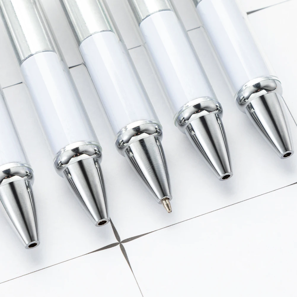 

5 Pcs Beaded Pen Beadable Pens with Beads Household Ball Point Plastic Ballpoint