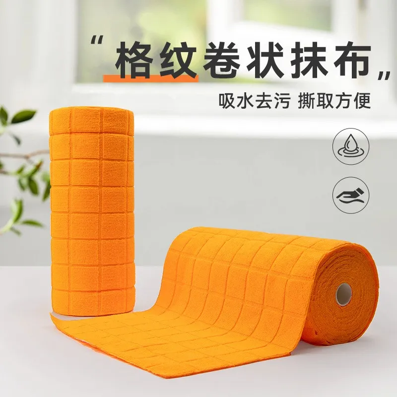 

20Pcs 30x30cm Knitted Kitchen Towel Roll Absorbent Scouring Pad Multifunctional Dishwashing Cloth Household Cleaning Tools