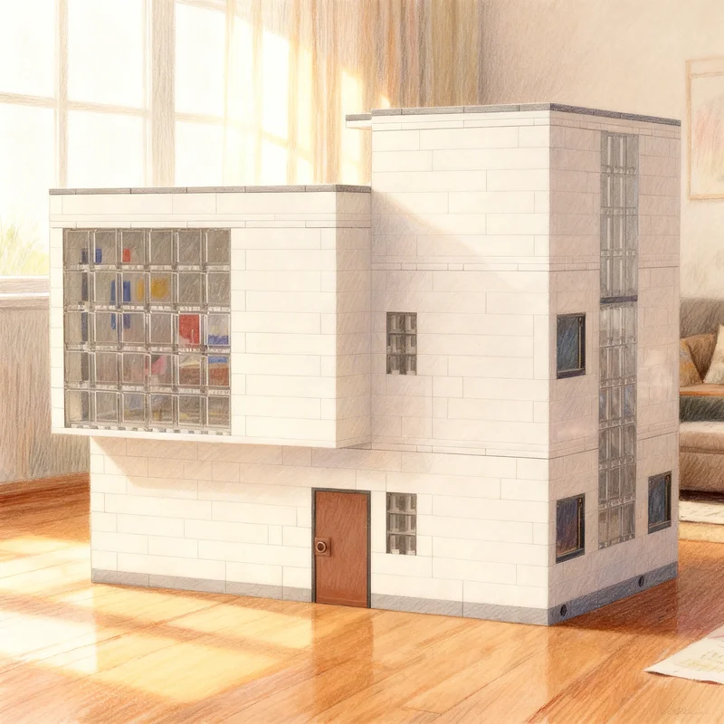

2604 детали MOC Bauhaus Meisterhaus: Модульная модель городской улицы из кирпичиков, креативный подарок, конструктор для взрослых, премиум-класс, для демонстрации