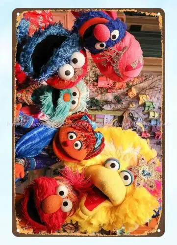 bar club discount plaques sesame street metal tin sign