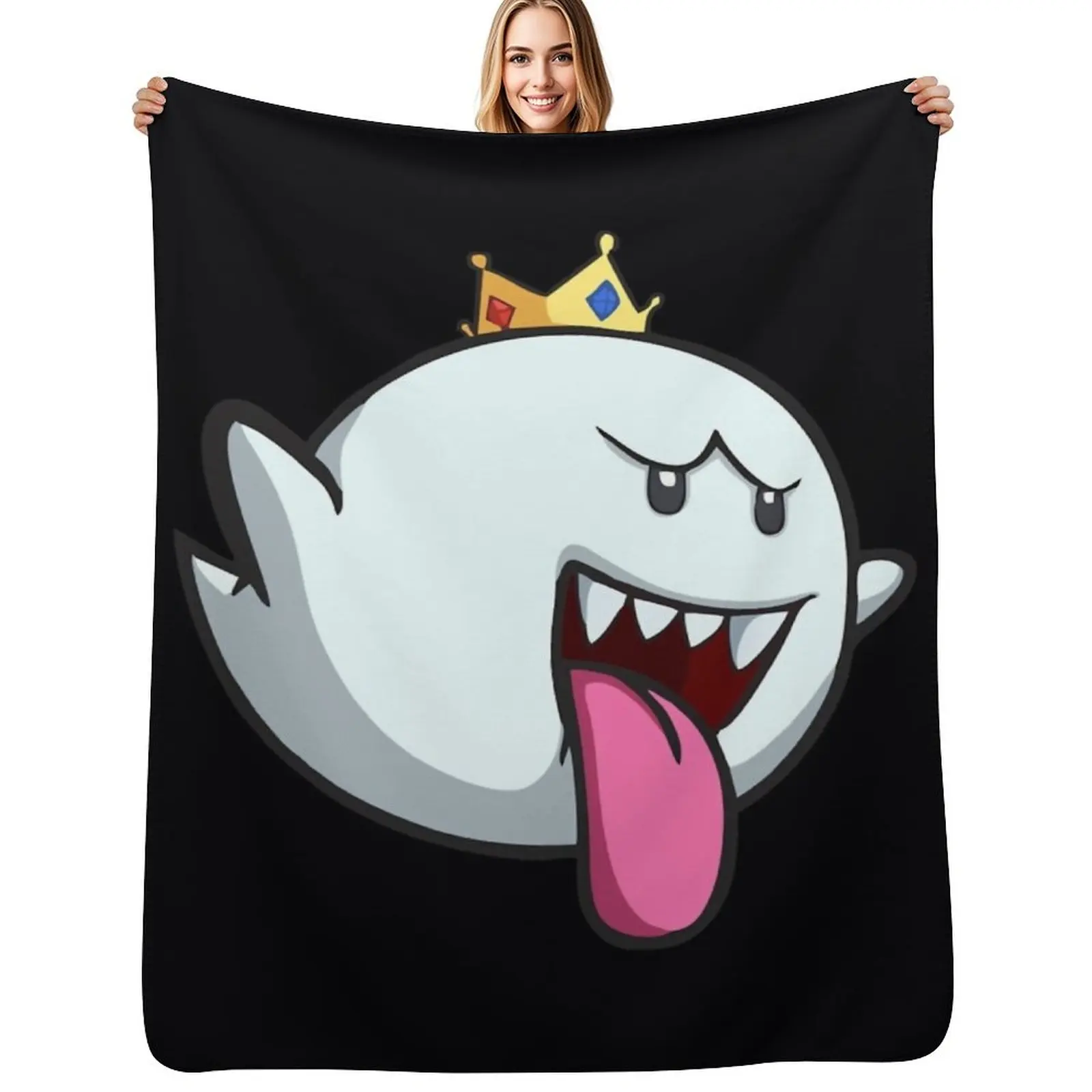 

king boo Throw Blanket All Season Soft Lightweight Blanket for Home