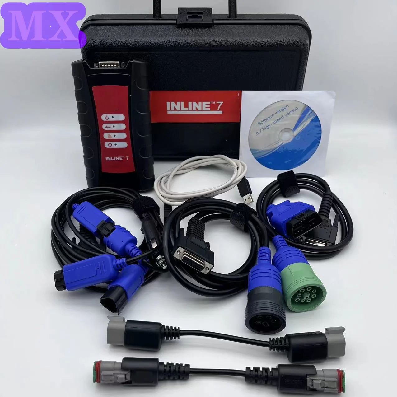 INLINE 7 Data Link Adapters Truck Diagnostic Tools Suitable For Cummins Insite 8.7 8.9