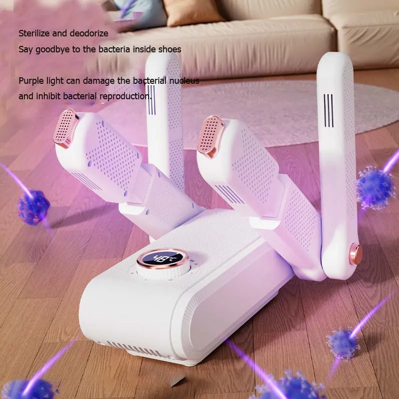 Intelligent Boot Dryer for Work Boots Shoe Dryer with Heat Blower Glove Dryer & Boot Warmer UV Dual Light Source Purification
